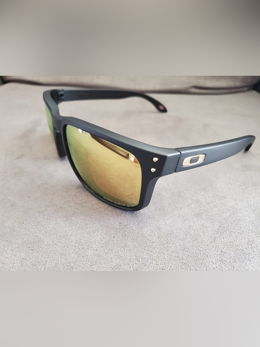 Oakley Black Sunglasses with Gold Lenses